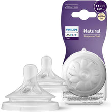 Load image into Gallery viewer, Philips Avent Natural Nipple Flow 2 +0M
