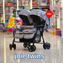 Load image into Gallery viewer, Aire Twin Stroller  Rosy &amp; Sea  joie - عربة اطفال للتؤام
