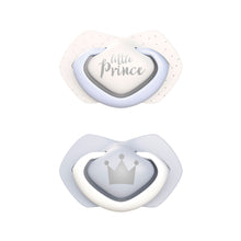 Load image into Gallery viewer, Canpol babies Silicone Soother Light touch 0-6m Symmetrical ROYAL BABY 2 pcs
