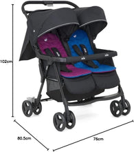 Load image into Gallery viewer, Aire Twin Stroller  Rosy &amp; Sea  joie - عربة اطفال للتؤام
