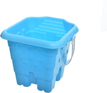 Load image into Gallery viewer, دلو شاطئ بلاستيكي عالي الجودة مع أدوات رمل متنوعة للأطفال castle beach bucket
