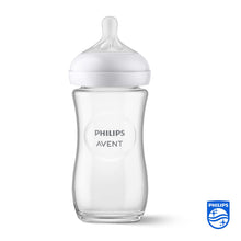 Load image into Gallery viewer, Philips Avent Natural Response Glass Baby Bottle, 1m+,240ml
