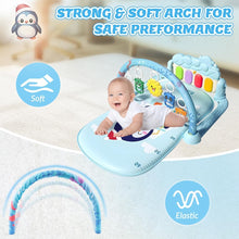 Load image into Gallery viewer, penguin Play Piano Mat with 5 Detachable Toys for Newborn Infant
