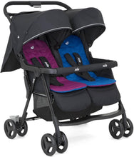 Load image into Gallery viewer, Aire Twin Stroller  Rosy &amp; Sea  joie - عربة اطفال للتؤام
