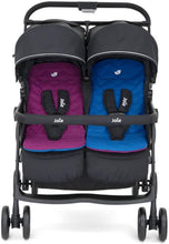 Load image into Gallery viewer, Aire Twin Stroller  Rosy &amp; Sea  joie - عربة اطفال للتؤام
