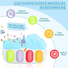 Load image into Gallery viewer, penguin Play Piano Mat with 5 Detachable Toys for Newborn Infant
