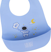 Load image into Gallery viewer, Safari Silicon bib with pouch
