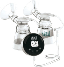 Load image into Gallery viewer, Safari Double Electric Breast pump 9 suction Levels-2 modes stimulation &amp; expression
