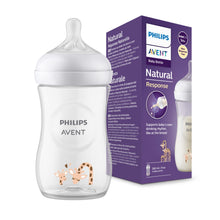 Load image into Gallery viewer, Avent Philips Natural Feeding Bottle +1M ,1 Pack- Giraffe/ koala
