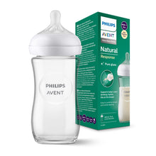 Load image into Gallery viewer, Philips Avent Natural Response Glass Baby Bottle, 1m+,240ml
