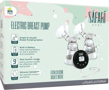 Load image into Gallery viewer, Safari Double Electric Breast pump 9 suction Levels-2 modes stimulation &amp; expression
