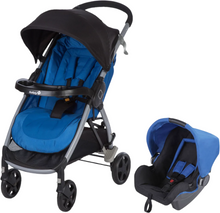 Load image into Gallery viewer, Safety 1st Step And Go 2in1 Stroller + Car Seat-Blue
