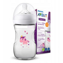 Load image into Gallery viewer, Philips Avent Natural Response Glass Baby Bottle, 1m+,260ml Dragon/Unicorn
