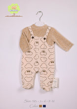 Load image into Gallery viewer, Newborn baby jumpsuit with collar and cuffs
