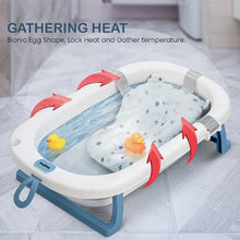 Load image into Gallery viewer, Baybee - Foldable Baby Bath Tub w/ Cushion Seat
