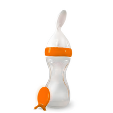 Load image into Gallery viewer, Fisher-Price Squeezy Silicone Food Feeder Baby Bottle 125ml - ببرونة معلقة
